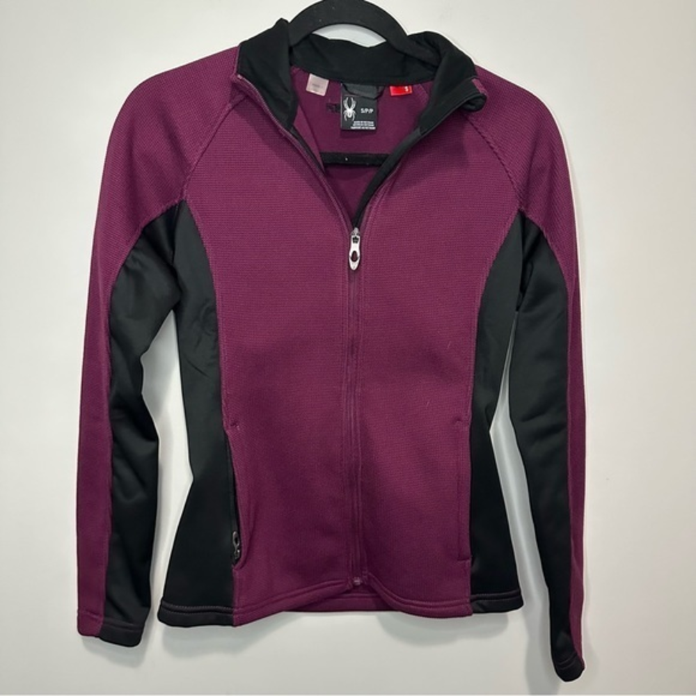 Women’s Spyder Size‎ Small Purple Long Sleeve Zip Up Sweatshirt